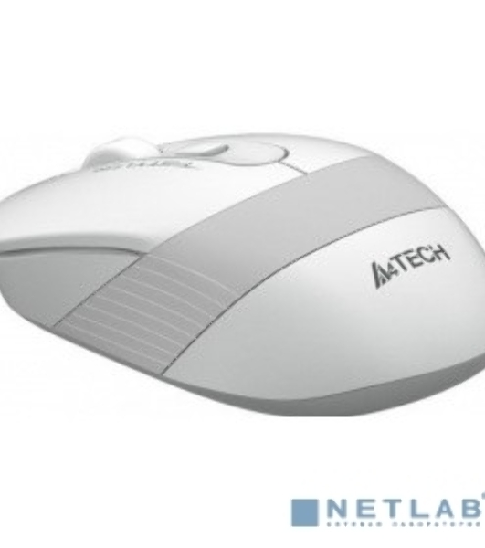 Мышь беспроводная A4Tech Fstyler FG10 белый/серый, 2000 dpi, радиоканал, USB, кнопки - 4