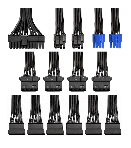 Блок питания серверный 600W ExeGate (ServerPRO-2U-600ADS) APFC, унив. для 2U, 24pin, 2*8pin, 3xSATA, 5xIDE
