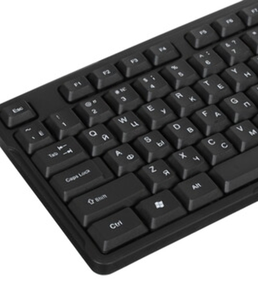 Клавиатура проводная Defender Next HB-440 RU, USB, черный