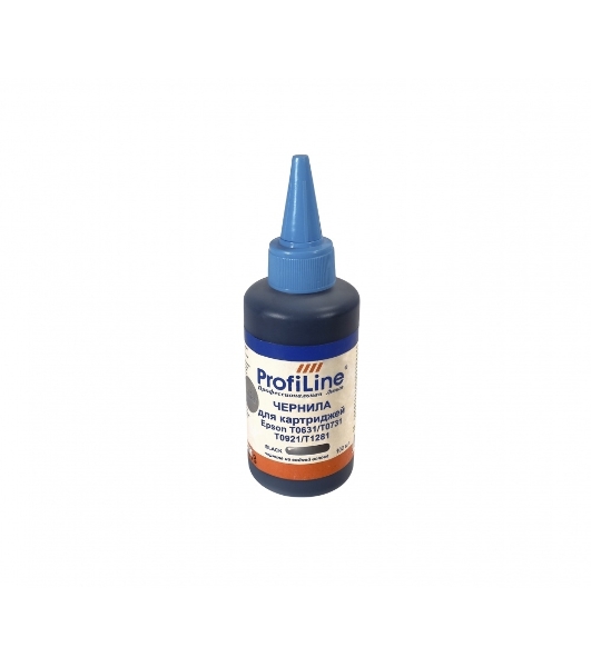Чернила ProfiLine PL-T0631/T0731/T0921/T1281 для принтеров Epson C67/C79/C87/C91/CX3700/4100/4300/4700/3900/3905/4900/TX106/109/T117/119/T26/T27 S22/SX125/130/420W/425W/Office BX305F/BX305FW черный водн 100 мл