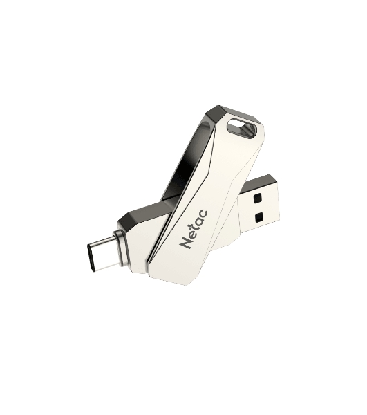 Флешка USB Netac U782C NT03U782C-128G-30PN dual USB 3.0+TypeC 128Gb, retail version