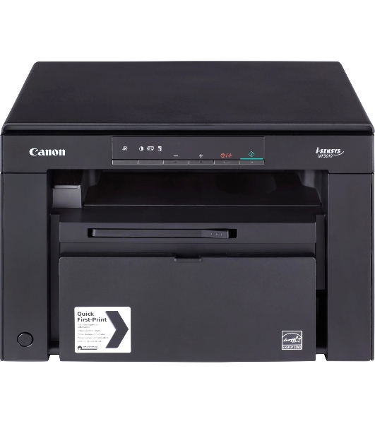 МФУ лазерное Canon i-SENSYS MF3010 (5252B004), A4, ч/б, печ. 18 стр/мин., скан. до 18 стр/мин., 600 x 1200 dpi (печать) 600x600dpi (сканер), USB 2.0