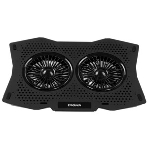 Подставка для ноутбука Digma D-NCP180-2x110 18' 410x280x34мм 20дБ 2xUSB 2x 110ммFAN 700г пластик ABS черный, фото 1