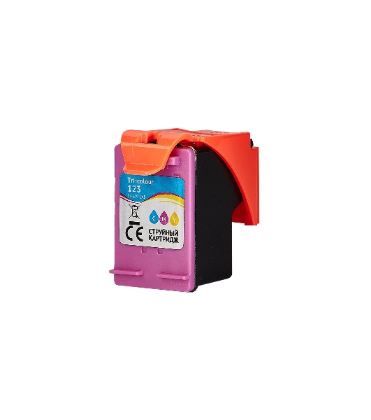 Картридж струйный Sakura F6V16AE (№123 Tri-colour) для HP, триколор, 18 мл., 330 к.