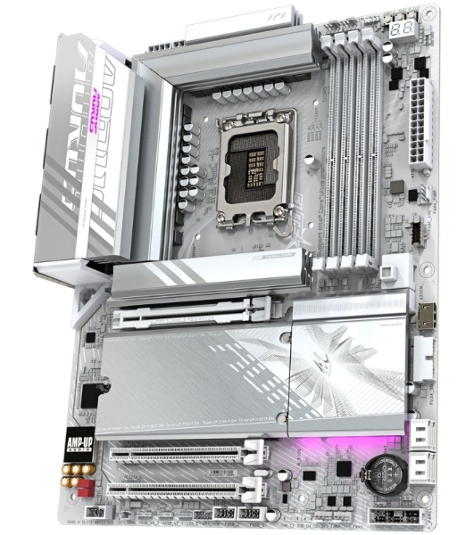 Материнская плата Gigabyte Z890M AORUS ELITE WIFI7 ICE, LGA 1851, Intel Z890, 4xDDR5, 4xSATA, 3xM.2, 1xPCIe 4.0 x4, 1xPCIe 5.0 x16, 1xDP, 1xUSB-C, 1x 2.5Gb LAN, 1xUSB-A 3.2 Gen 2, 4xUSB-A 3.2 Gen 1, 2x3.5 мм, TOSLINK, 7.1, 1xUSB4, mATX