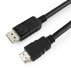 Кабель Cablexpert DisplayPort->HDMI, 5м, 20M/19M, черный, экран, пакет, фото4