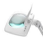 Лупа на струбцине Rexant, квадратная, 5D, с подсветкой 60 SMD LED, сенсорный регулятор яркости, белая, фото4