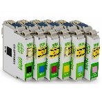 Картридж струйный Cactus CS-EPT0807 черный/желтый/голубой/пурпурный/светло-голубой/светло-пурпурный (68.4 мл) для Epson Stylus Photo P50, фото 1