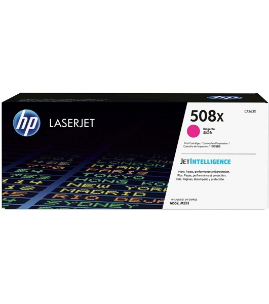 Тонер Картридж HP 508X CF363X пурпурный для HP CLJ M552/M553 (9500стр.)
