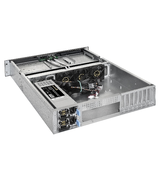 Серверная платформа ExeGate EX292416RUS Pro 2U550-HS08 RM 19', высота 2U, глубина 550, Redundant БП 2x1000W, 8xHotSwap, USB