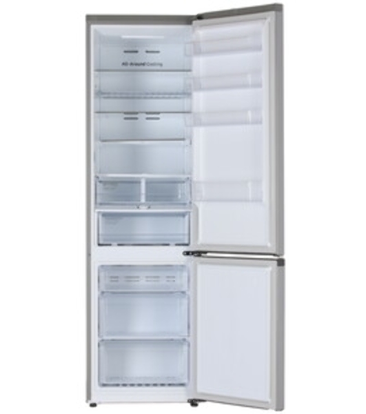 Холодильник Samsung RB38C671DSA/EF серебристый двухкамерный 276/100л морозилка снизу, No Frost