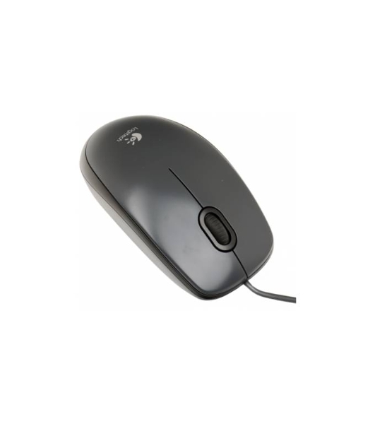 Мышь проводная Logitech M100/100R DARK/GREY (темно-серая/черная), 1000 dpi, USB, кнопки - 3