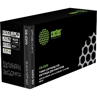Картридж лазерный Cactus CS-C070 070 черный (3000 стр.) для Canon i-SENSYS LBP243/LBP246/MF461/MF463/MF465