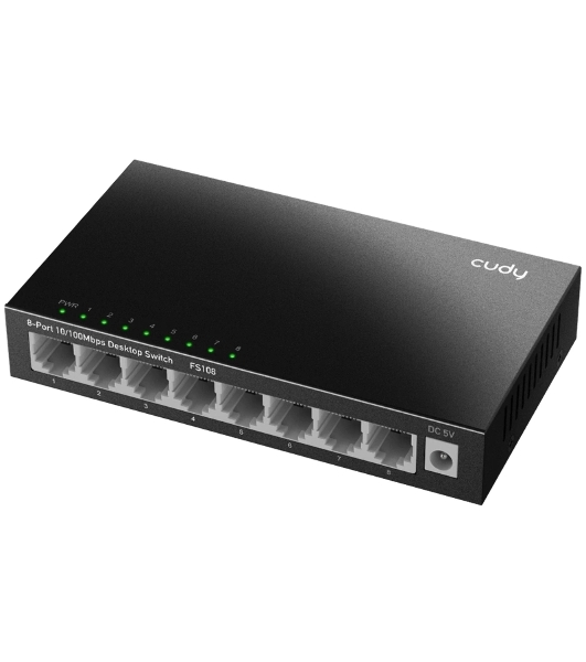 Коммутатор Cudy FS108, 8×100 Мбит/с