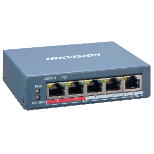 Коммутатор Hikvision DS-3E1105P-EI управляемый