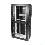 Шкаф серверный ПРОФ напольный 48U (600x1000) дверь перфор. 2 шт., черный, в сборе, фото6