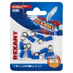 Наконечник кольцевой Rexant изолированный, ø5.3 мм, 1.5-2.5 мм², НКи 2.5-5/НКи2-5/RVS2-5, синий, в упак. 10 шт., фото 1