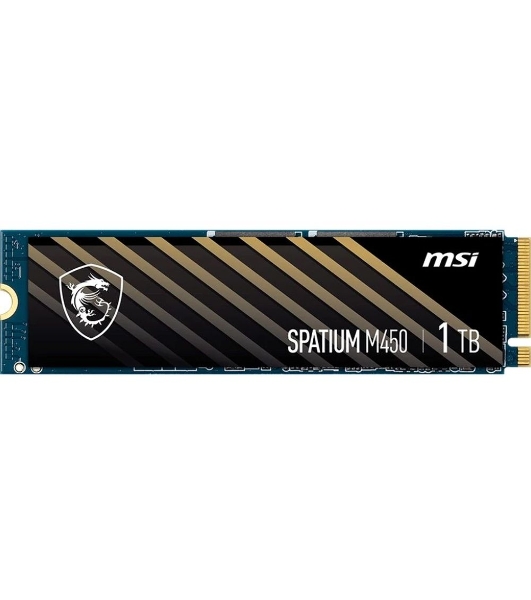 Накопитель SSD MSI SPATIUM M450, 1Tb, PCIe 4.0 x4, M.2 2280, NVMe, R/W 3400/2400