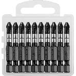 Биты KRAFTOOL Impact Pro, Philips, тип хвостовика E 1/4', PH2, 50мм, 10шт, в пластиковом боксе, фото6