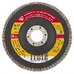 Круг лепестковый торцевой КЛТ-1, ZK10XW (цирконий), зерн. 25Н(P60), 125 х 22,2 мм, (БАЗ) Россия, фото 1
