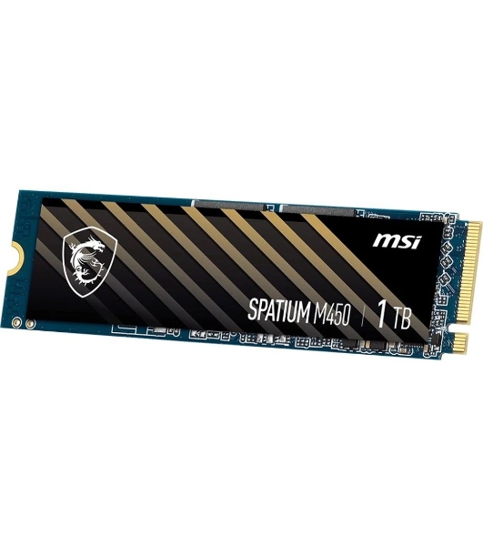 Накопитель SSD MSI SPATIUM M450, 1Tb, PCIe 4.0 x4, M.2 2280, NVMe, R/W 3400/2400