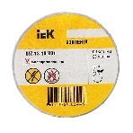 Изолента IEK UIZ-13-10-K01 0,13х15 мм белая 20 метров, фото2
