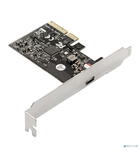 Контроллер ExeGate EXE-321 EX293839RUS (PCI-E x4 v3.0, 20Gbps (USB3.2 GEN2x2) Type-C ext., ASMedia Chipset ASM3242)
