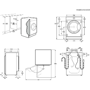 Встраиваемая стиральная машина Electrolux EWN7F447WI класс:B загрузка до 7кг