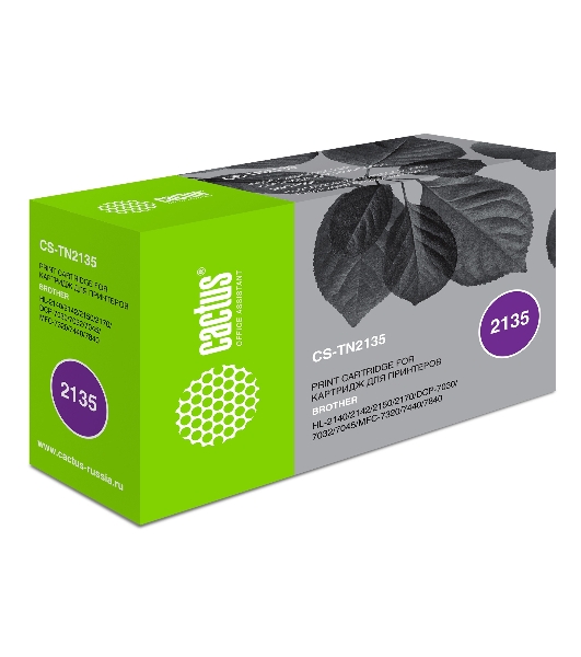 Картридж лазерный Cactus CS-TN2135 черный (1500 стр.) для Brother DCP-7030/7032/7045/HL-2140/2142/2150/2170/MFC-7320/7440/7840