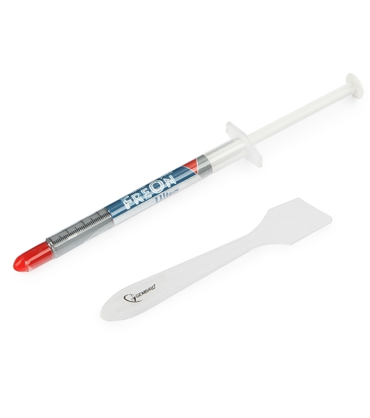 Термопаста Gembird FreOn Ultra GF-21-1.5 для радиаторов, 1,5гр, шприц