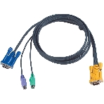 Кабель ATEN KVM Cable 2L-5206P -Кабель для KVM: 2xPS/2(m)+DB15(m) (PC) -на- SPHD15(m) (KVM), 6м, фото3