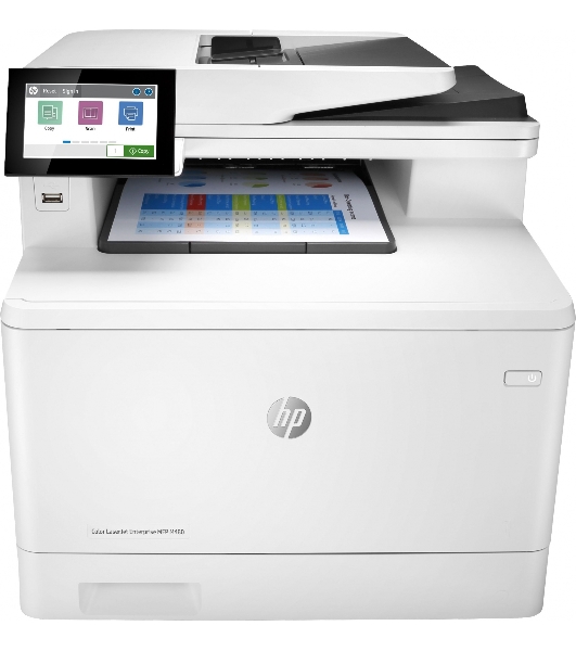 МФУ лазерное HP Color LaserJet Pro M480f (3QA55A), A4, цветной, печ. до 27 стр/мин., скан. до 29 стр/мин. (ч/б) 20 стр/мин. (цвет), 600 x 600 dpi, USB, RJ-45, Air Print, Mopria