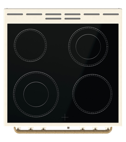 Плита электрическая Gorenje GECS6B70CLI бежевая, конфорок 4 электрических, духовка 71 л, 60 см x 85 см x 60 см