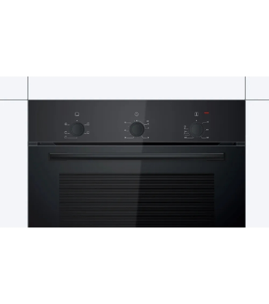 Духовой шкаф Bosch HBF011BA1T Serie 2, черный, класс энергоэффективности А, 4 режима,71 литр, сделано в Турции