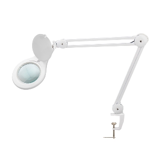 Лупа на струбцине Rexant, круглая, 5D, с подсветкой 56 SMD LED, белая