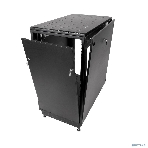 Шкаф коммутационный ЦМО ШТК-М-18.6.6-1ААА-9005 18U 600x600 мм пер. дв. стекл задн. дв. стал.лист 2 бок. пан. направл. под закл.гайки 270 кг черный, фото11