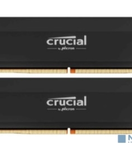 Оперативная память Crucial, DDR5, 32GB (2x16GB), 6000 MHz, CL36, с радиатором, черный
