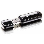 Флешка USB Transcend JetFlash 350 (TS8GJF350), 8Gb, USB 2.0, R/W 12/5, черный, фото 1