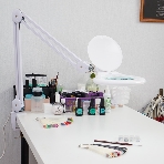 Лупа на струбцине Rexant, круглая, 5D, с подсветкой 56 SMD LED, белая, фото2