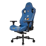 Кресло игровое Knight Craft Dragon синий эко.кожа крестов. металл, фото7