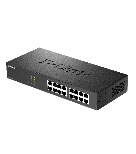 Коммутатор D-Link DES-1016D/I1A, 16×100 Мбит/с, неуправляемый