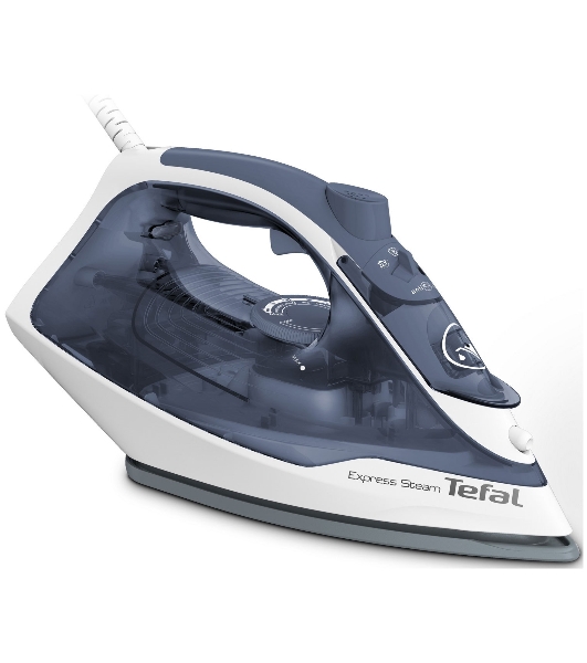 Утюг Tefal FV2837E0 синий/белый, 2400 Вт, 35 г/мин, 165 г/мин, 270 мл