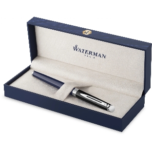 Ручка перьевая Waterman Hemisphere Colour Blocking (2202847) Blue/Black CT, F, сталь нержавеющая, подарочная коробка