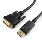 Кабель DisplayPort-DVI Gembird/Cablexpert 1м, 20M/19M, черный, экран, пакет, фото 1
