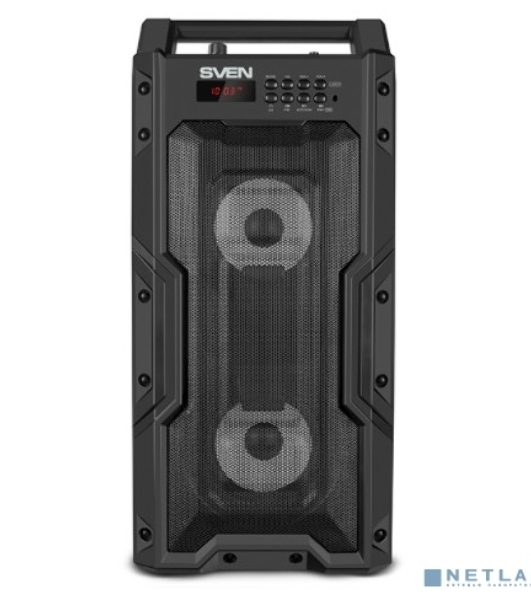 Колонка портативная Sven PS-435 черный 20W 2.0 BT/3.5Jack/USB 10м 2000mAh