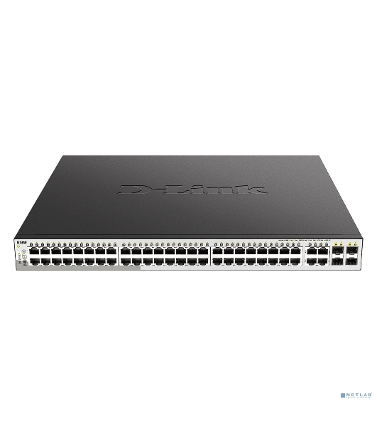 Коммутатор D-Link DGS-1210-52MP/F4A, 48×1 Гбит/с + 4×1 Гбит/с Combo, настраиваемый