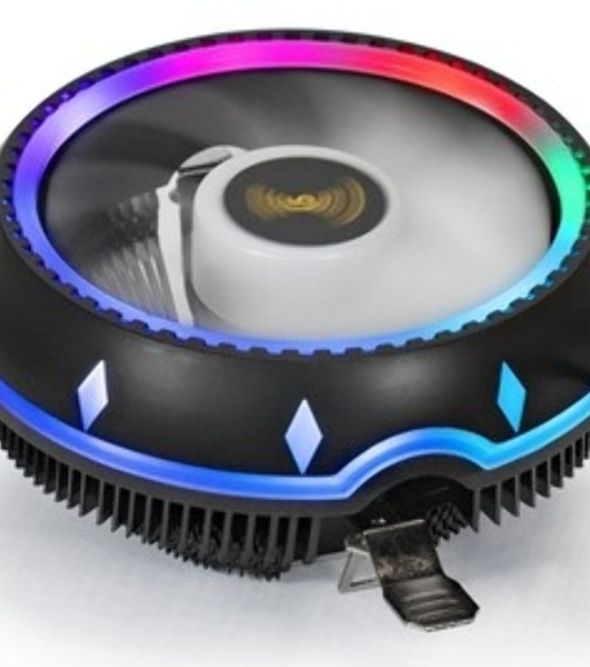 Кулер для процессора ExeGate Dark Magic EE126M-PWM.RGb черный, 120 мм, алюминий, 2000 об/мин, 24 дБ, 4 pin, 100 Вт, 65 мм