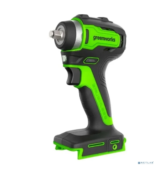 Гайковерт Greenworks G24IW200 аккум. патрон:квад.3/8' (3803607CUB)