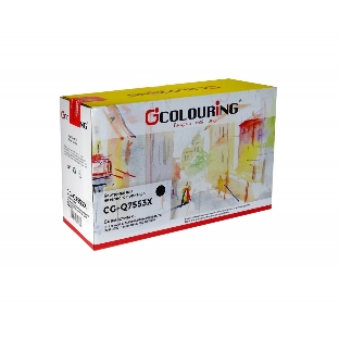 Картридж лазерный Colouring CG-Q7553X/715 черный (7000 стр.) для HP LJ P2010/P2014/P2015/2015d/2015n/M2727/M2727nf/M2727nfs/Canon LBP-3310/3370