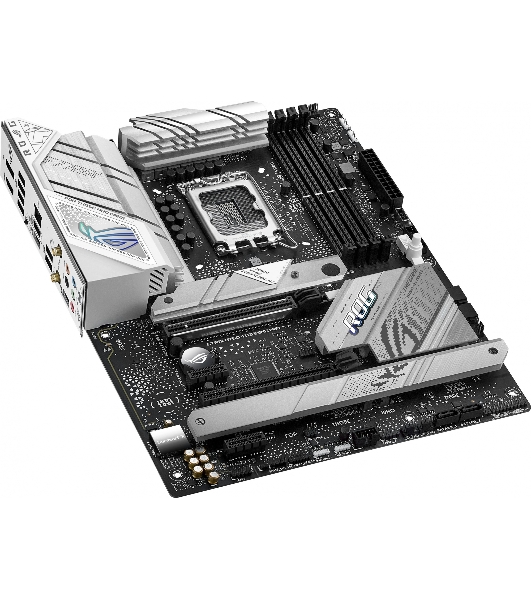 Материнская плата ASUS ROG STRIX B760-A GAMING WIFI, LGA 1700, Intel B760, 4xDDR5, 4xSATA, 3xM.2, 1xPCIe 5.0 x16, 1xPCIe 3.0 x4, 1xHDMI, 1xDP, 1x 2.5Gb LAN, 1xUSB-A 3.2 Gen 2, 2xUSB-A 3.2 Gen 1, 4xUSB 2.0, 5x3.5 мм, 7.1, Standard-ATX